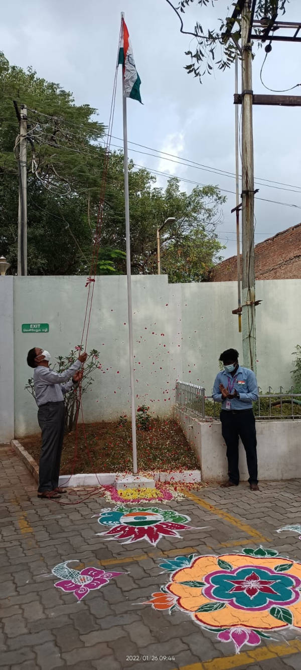 KVT Hospitals Chiarman Flag Hoisting