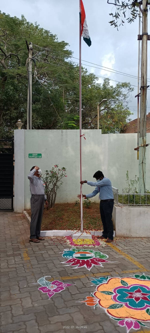 KVT Hospitals Chiarman Flag Hoisting
